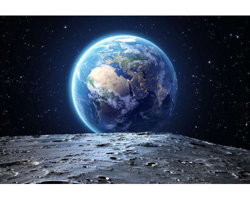 Фотообои L-117 Divino Вид на Землю с Луны, 4 м х 2.7 м
