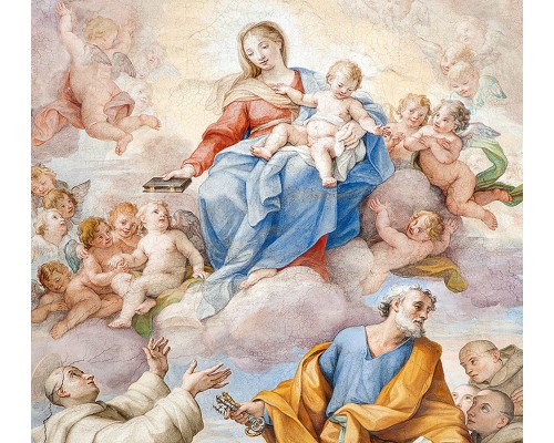 Фотообои C1-045 Divino Пресвятая Дева Мария фреска, 3 м х 2.7 м